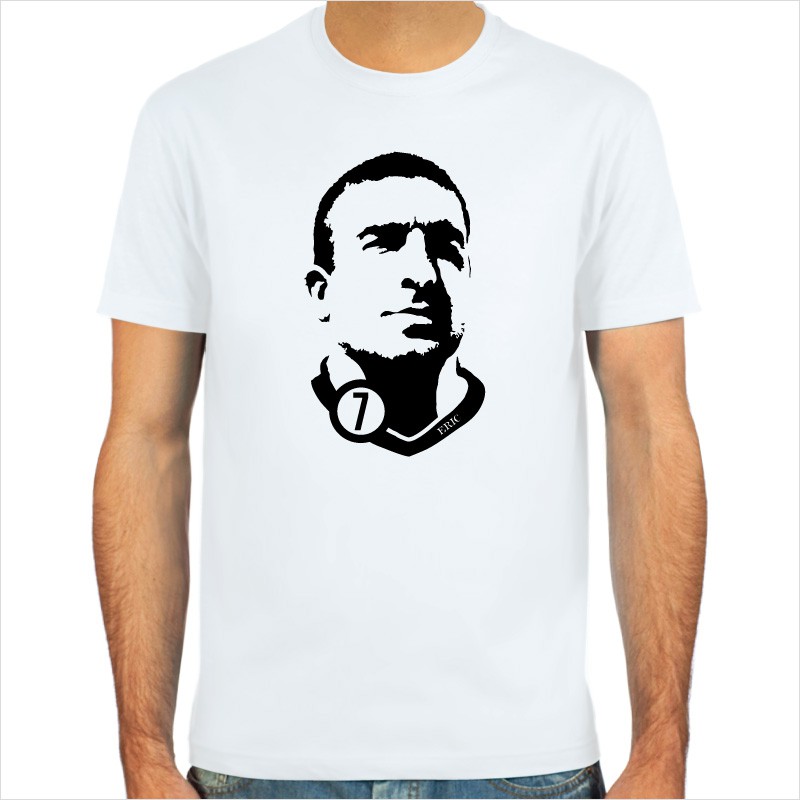 Weiß oder Deepred : SpielRaum T-Shirt Eric Cantona Fußball-Kult Größen Sand Farbauswahl S-XXL : : SkyBlue 