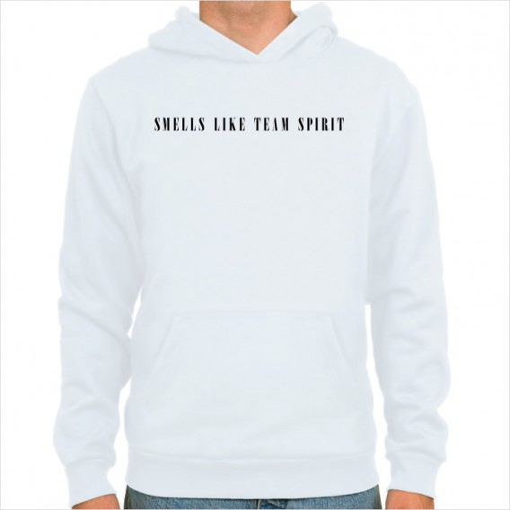 Smells Like Team Spirit hoodie from SpielRaum