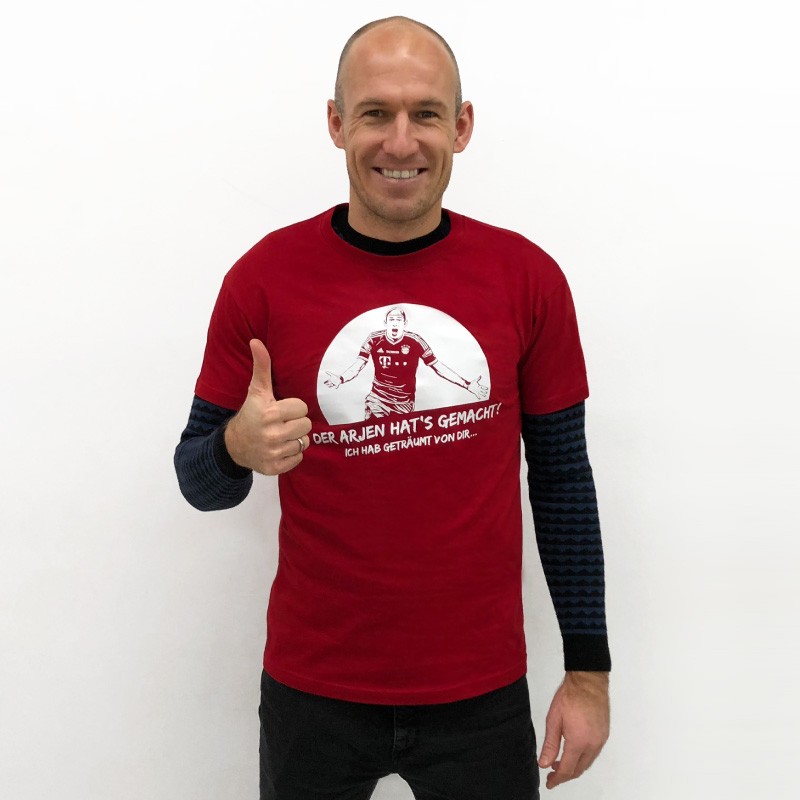 onderwerpen kussen Ambtenaren Arjen Robben T-shirt from SpielRaum